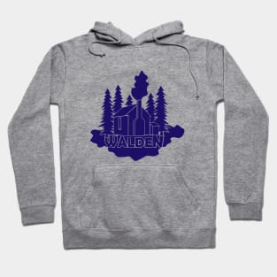 Walden - Henry David Thoreau (Blue version) Hoodie